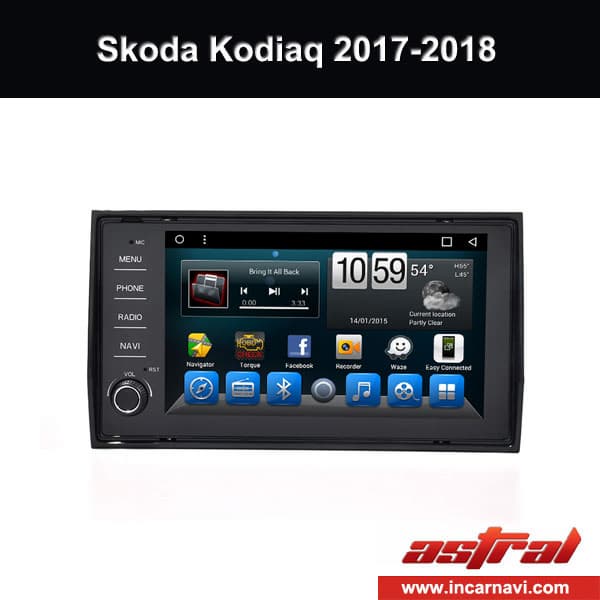 Best Chinese Double Din Stereo GPS Skoda Kodiaq 2017 2018